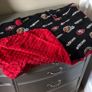 San Francisco 49ers infant car seat cover